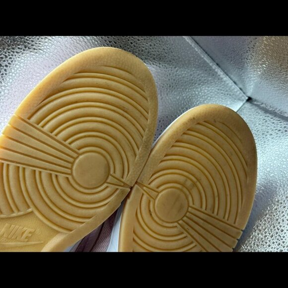 Size 11 Nike Dunk Low Teddy Bear Light Soft Pink Athletic Running Suede Sneaker - Picture 9 of 10